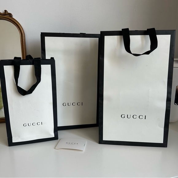 Gucci Set of 3 Shopping Bags - Picture 3 of 4
